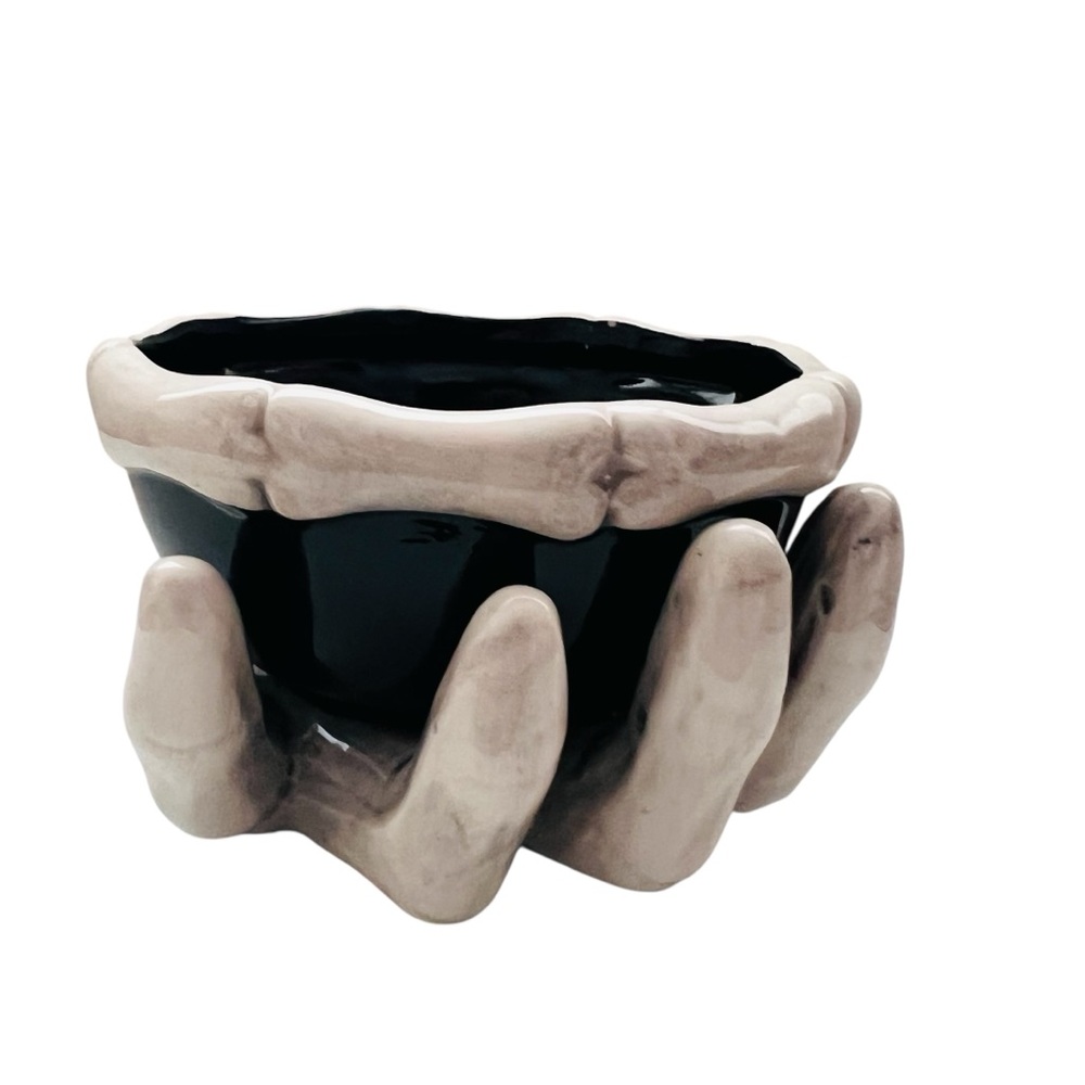 Ashland Skeleton Hand Black Bowl